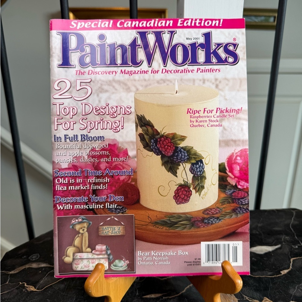 PaintWorks Mag May 2001 Canadian Ed. 25 Spring Tole Painting Craft Patterns